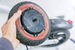 ruedas de un patinete eléctrico